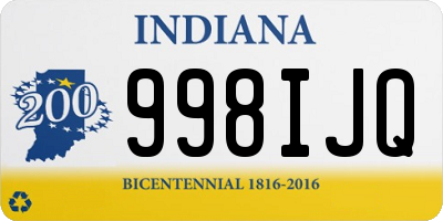 IN license plate 998IJQ