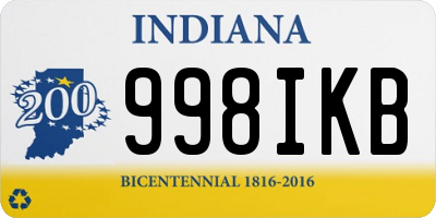 IN license plate 998IKB