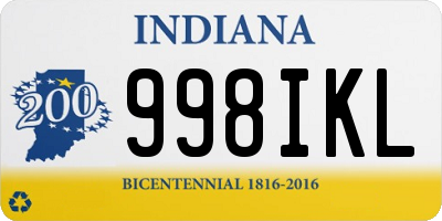 IN license plate 998IKL