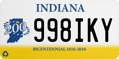 IN license plate 998IKY