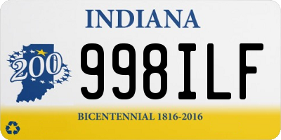 IN license plate 998ILF