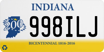 IN license plate 998ILJ