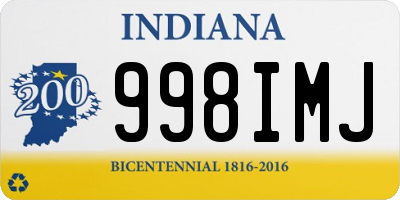 IN license plate 998IMJ