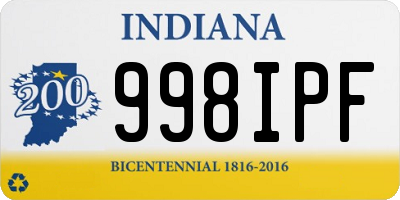 IN license plate 998IPF