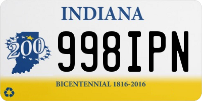 IN license plate 998IPN