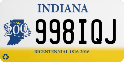 IN license plate 998IQJ