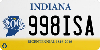 IN license plate 998ISA