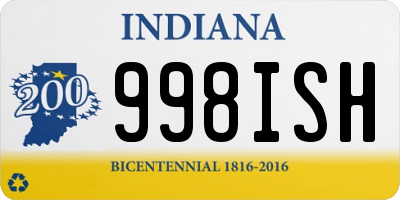 IN license plate 998ISH