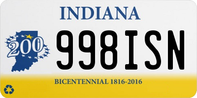 IN license plate 998ISN