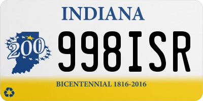 IN license plate 998ISR