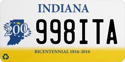 IN license plate 998ITA