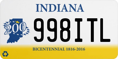 IN license plate 998ITL