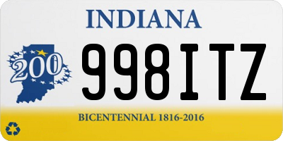 IN license plate 998ITZ