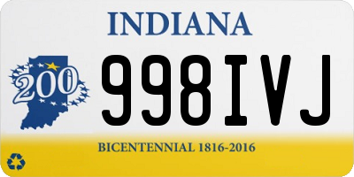 IN license plate 998IVJ
