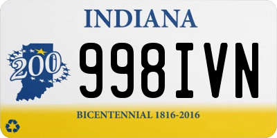 IN license plate 998IVN