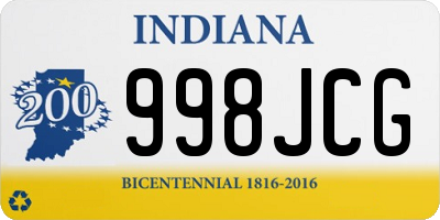 IN license plate 998JCG