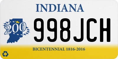 IN license plate 998JCH