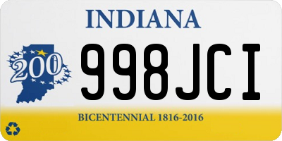 IN license plate 998JCI