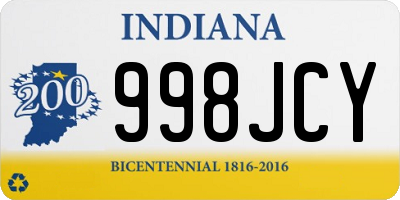 IN license plate 998JCY