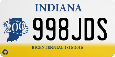 IN license plate 998JDS