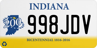 IN license plate 998JDV