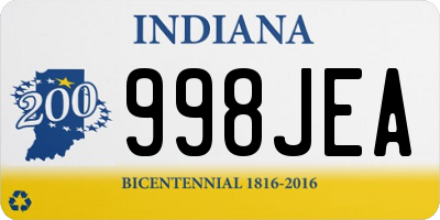 IN license plate 998JEA