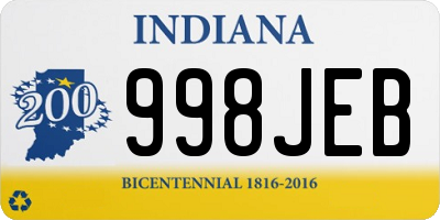 IN license plate 998JEB
