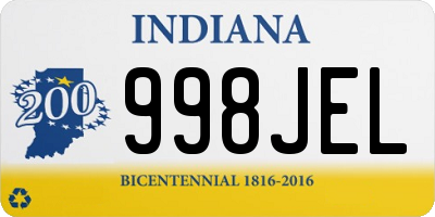 IN license plate 998JEL