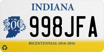 IN license plate 998JFA