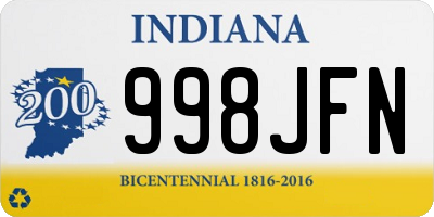 IN license plate 998JFN