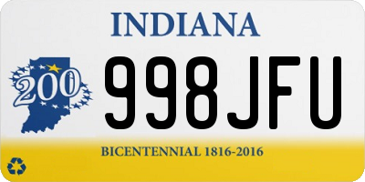 IN license plate 998JFU