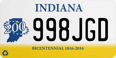 IN license plate 998JGD