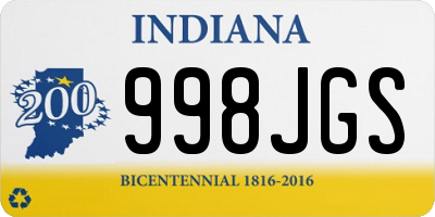 IN license plate 998JGS