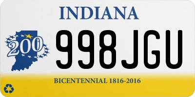 IN license plate 998JGU