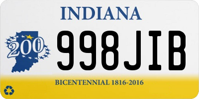 IN license plate 998JIB