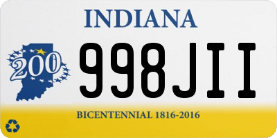 IN license plate 998JII