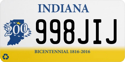 IN license plate 998JIJ