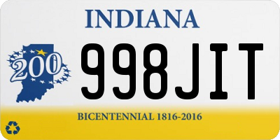 IN license plate 998JIT