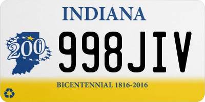 IN license plate 998JIV