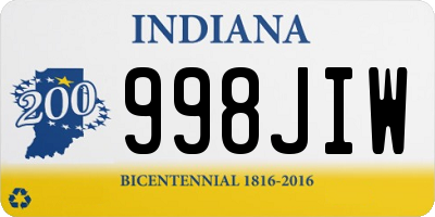 IN license plate 998JIW