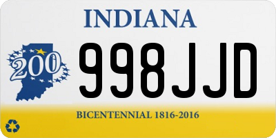 IN license plate 998JJD