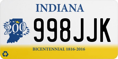 IN license plate 998JJK