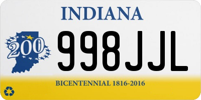 IN license plate 998JJL