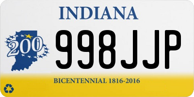 IN license plate 998JJP