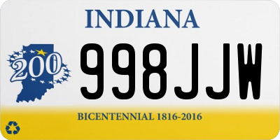 IN license plate 998JJW