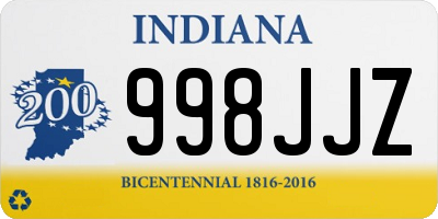 IN license plate 998JJZ