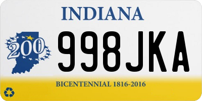 IN license plate 998JKA