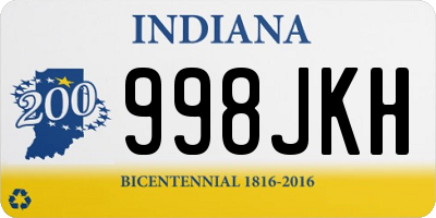 IN license plate 998JKH