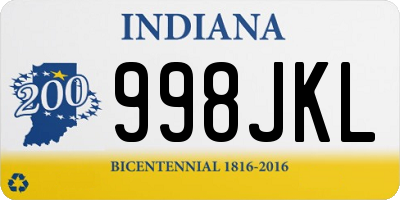 IN license plate 998JKL