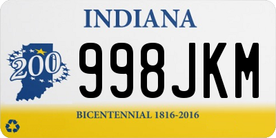 IN license plate 998JKM